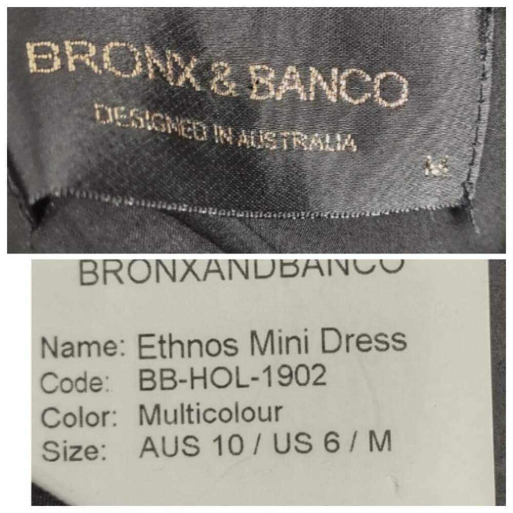 Bronx and Banco Ethnos Ruffle Black Sleeveless Dress Size 6 / Medium - Picture 5 of 16